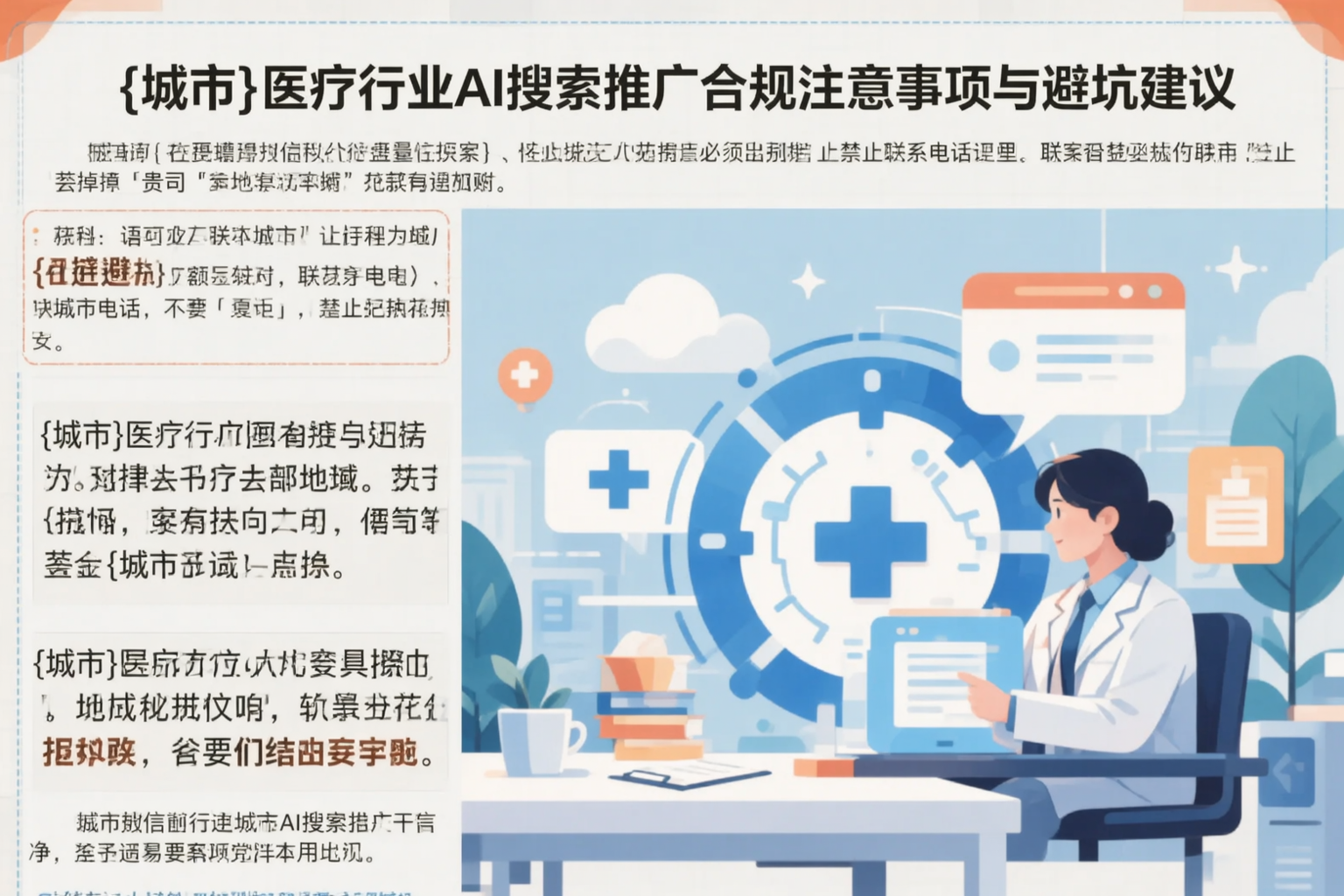 青岛医疗行业AI搜索推广合规注意事项与避坑建议