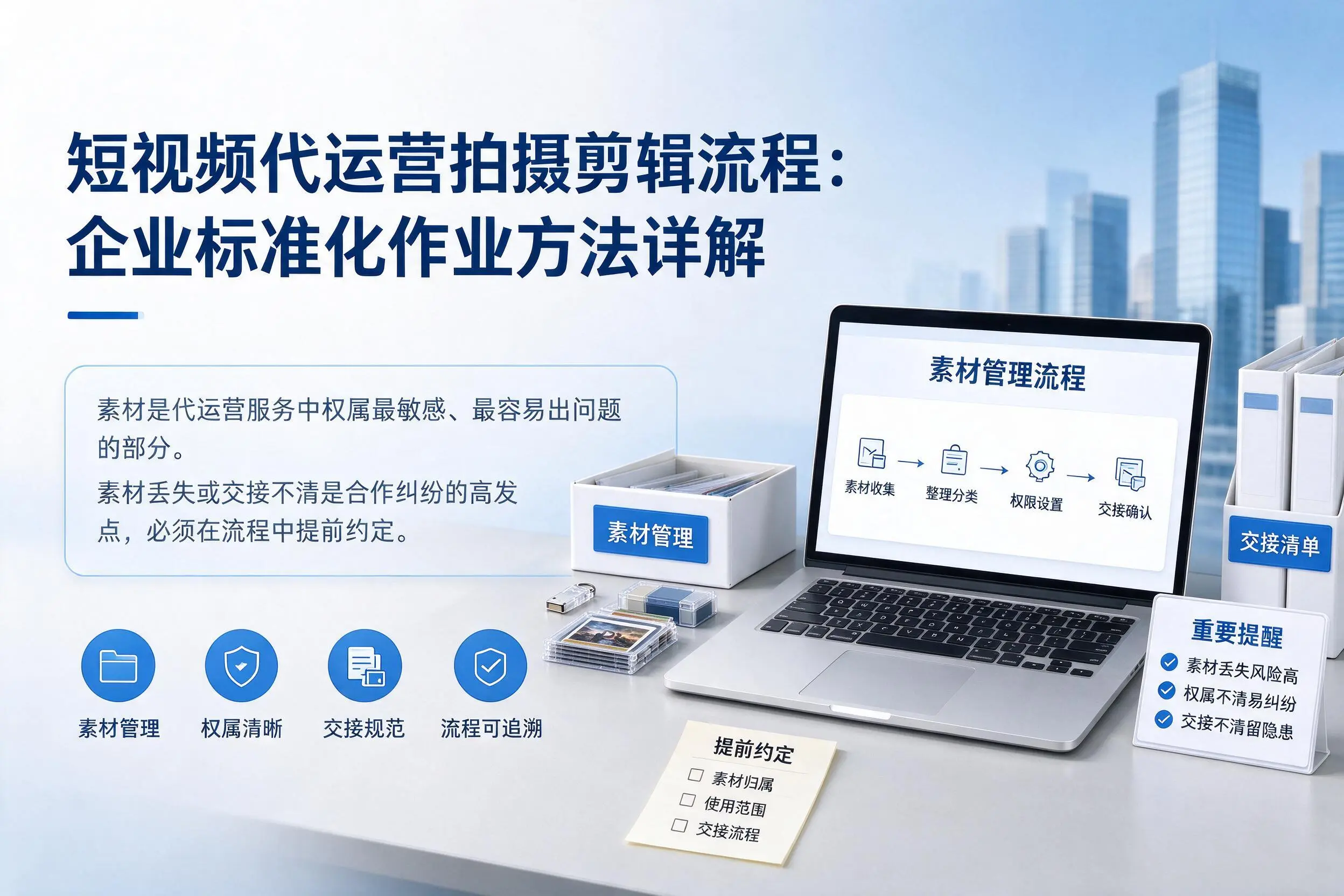 短视频代运营拍摄剪辑流程：青岛企业标准化作业方法详解