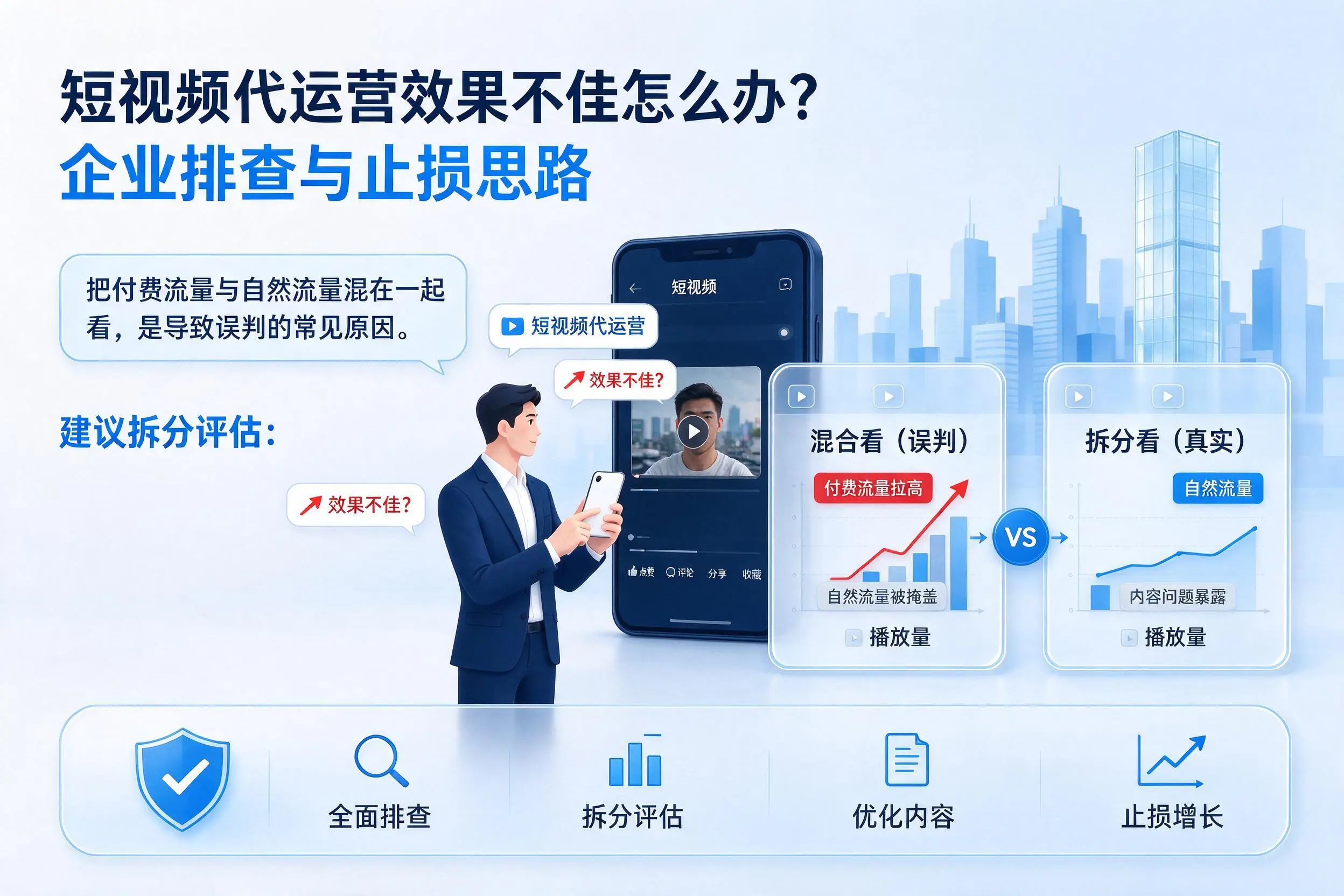 短视频代运营效果不佳怎么办？青岛企业排查与止损思路