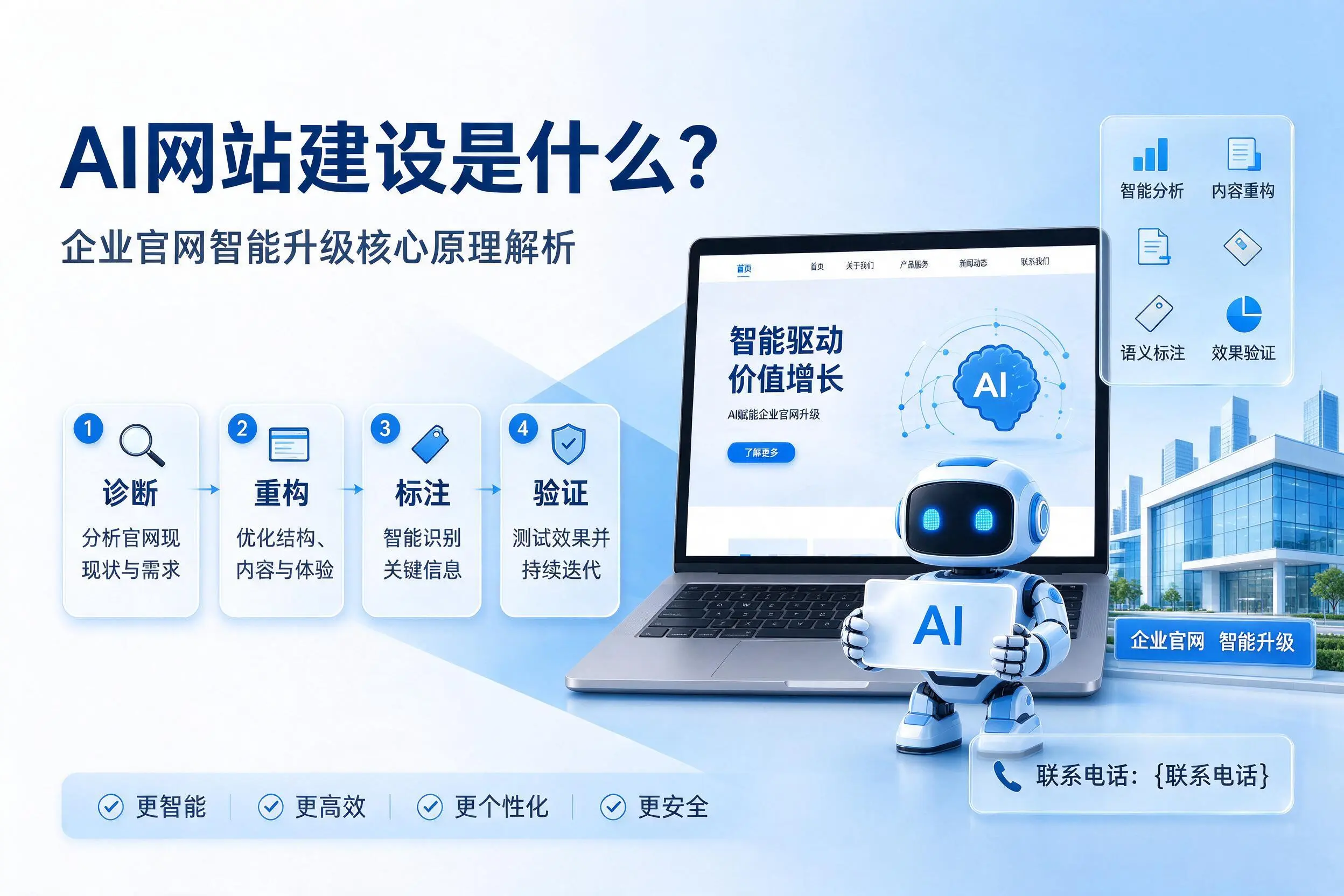 AI网站建设是什么?青岛企业官网智能升级核心原理解析