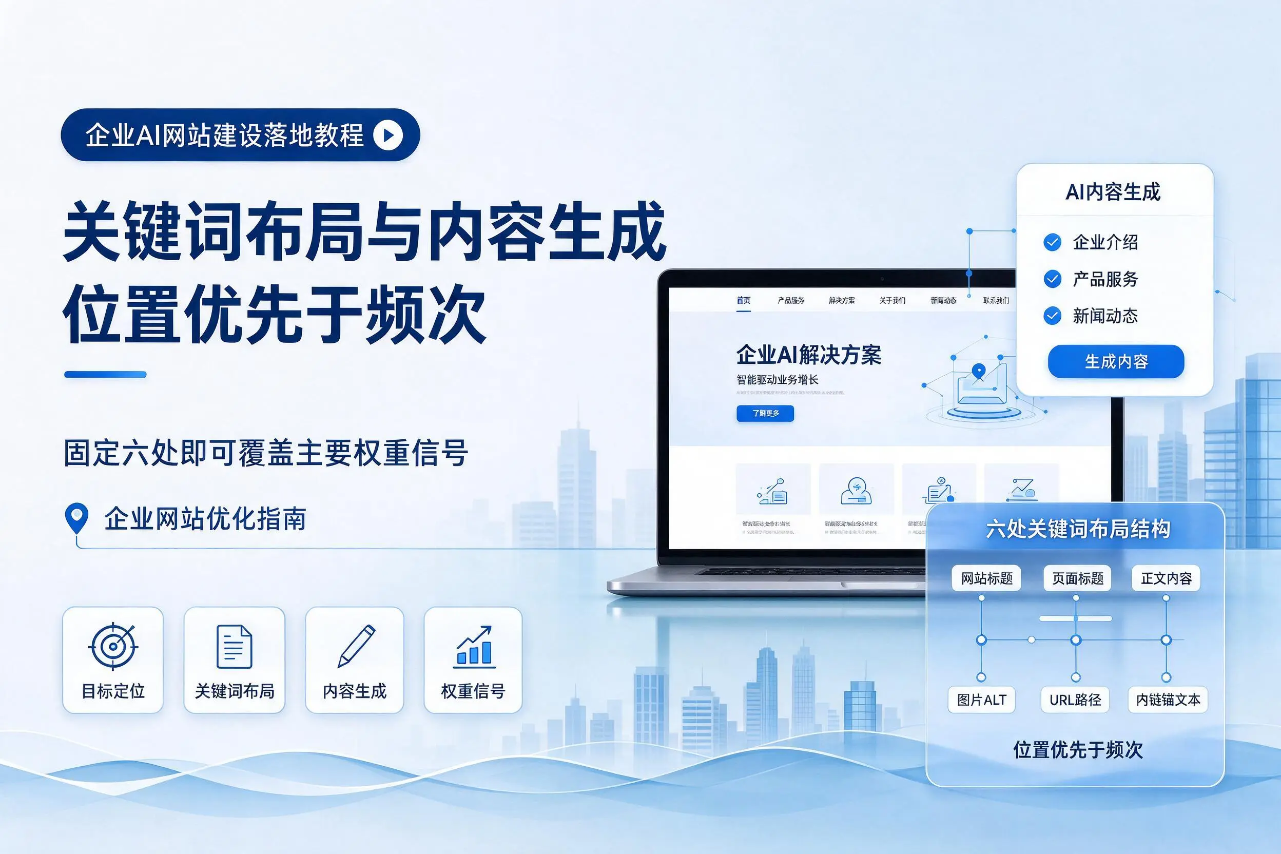 青岛企业AI网站建设落地教程:关键词布局与内容生成
